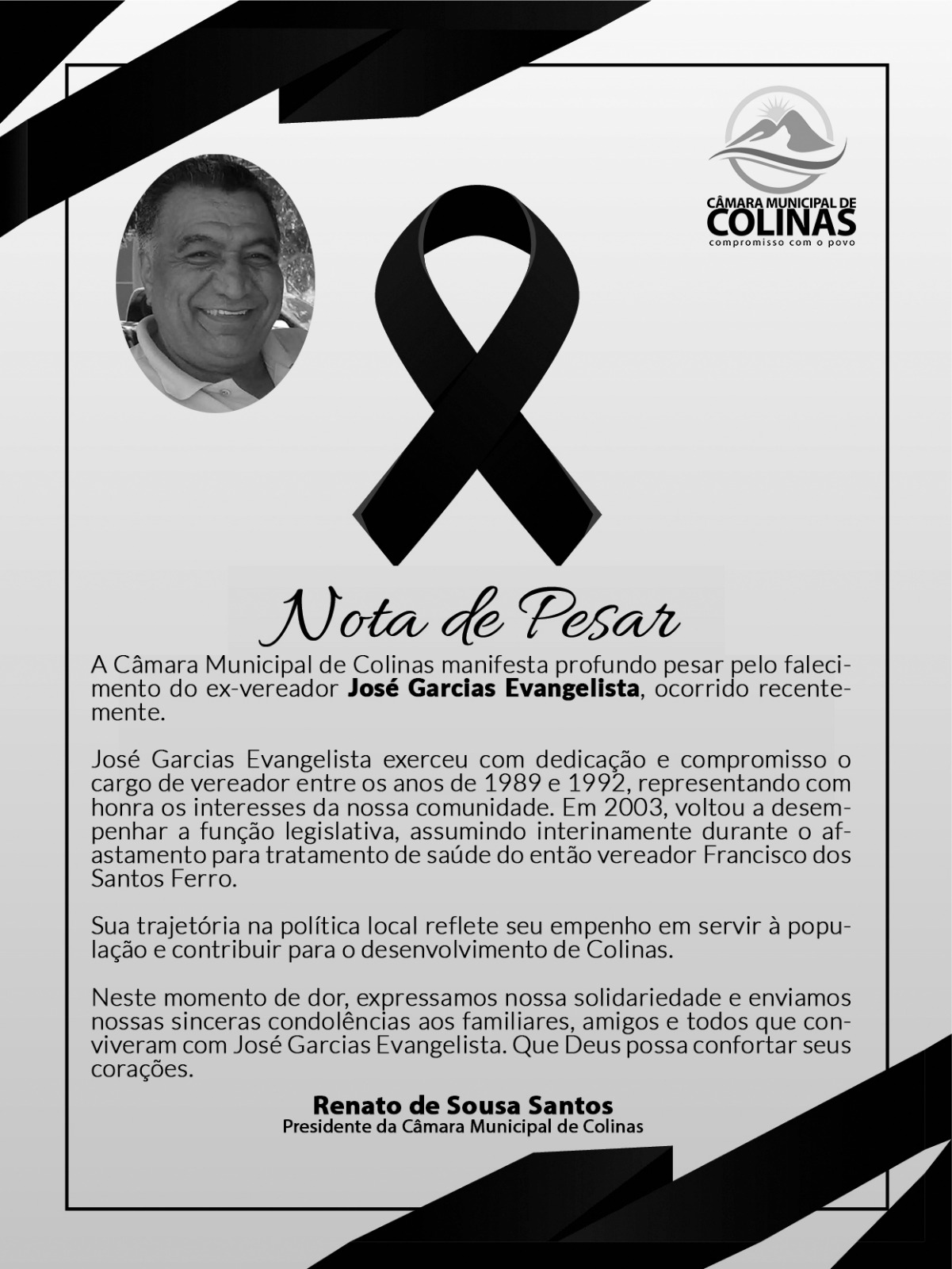 NOTA DE PESAR